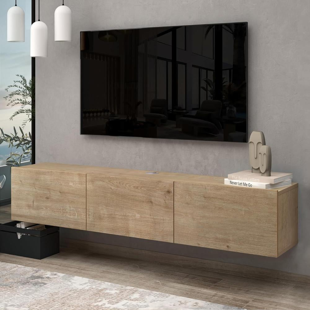 Atelier Mobili Floating TV Stand, TV Stand up to 75 inch TV