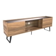 thumbnail image 1 of Atelier Mobili Modern TV Stand - 65-80 Inch Farmhouse Mid Century TV Stand for Living Room - Walnut Finish, 1 of 3