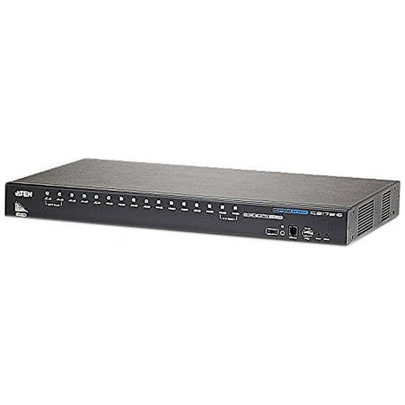 ATEN 16-Port USB HDMI KVM Switch-TAA Compliant - 16 Computer(s) - 1 Local User(s) - 1920 x 1200 - 19 x USB - 17 x HDMI
