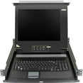 thumbnail image 1 of Aten 17" Single-Rail LCD Integrated Console-TAA Compliant - 1 Computer(s) - 17" Active Matrix TFT LCD - 1 x SPHD-15 Keyboard/Mouse/Video, 1 of 3