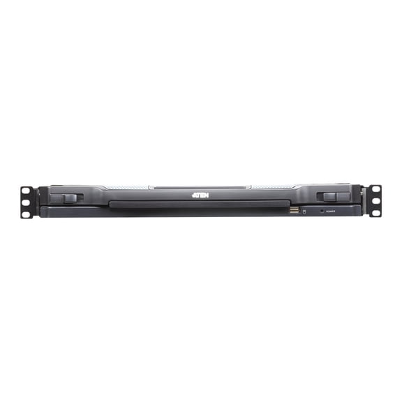 ATEN CL5716IN 19 in. LCD Remote Shared Access 16-Port PS&2-USB VGA Single Rail LCD KVM Over IP Switch
