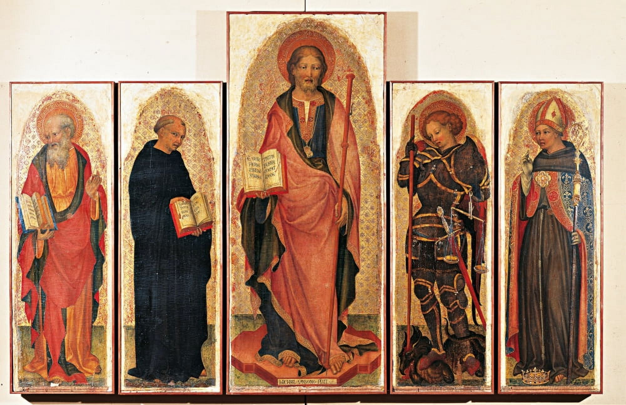 Ater With St John The Evangelist And St Filippo Benizzi (One Of The Saints Of The Order Of Servites) Canvas Art - (36 x 24)