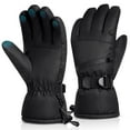 thumbnail image 1 of Atercel Ski Gloves Touch Screen Waterproof Insulation for Men and Women(Black,M), 1 of 8