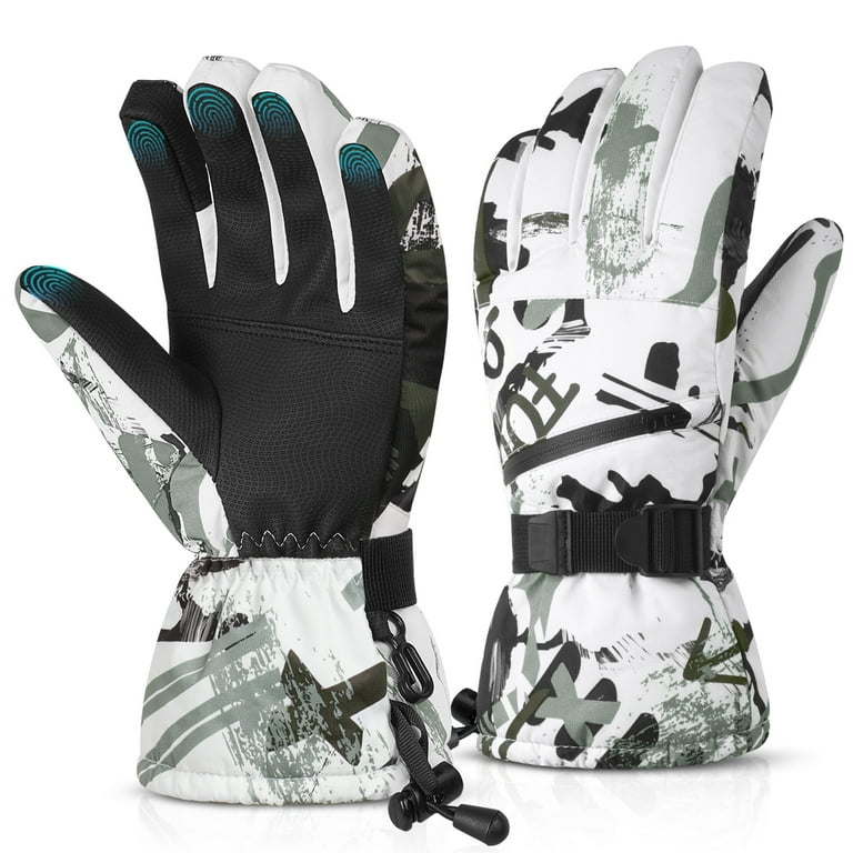 Green ski gloves deals