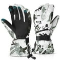 thumbnail image 1 of Atercel Ski Gloves Touch Screen Waterproof Insulation for Men and Women (Green, S), 1 of 8