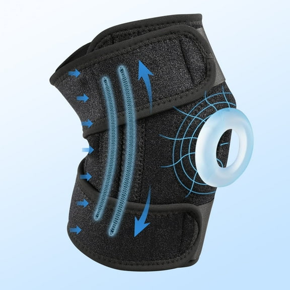 Atercel Knee Brace, Open Patella Stabilizer with Adjustable Straps Knee Pads Support