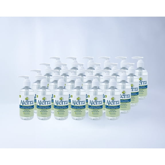 Aterra General Purpose Liquid Hand Soap 24 pack 8.5oz Bottle with Pump