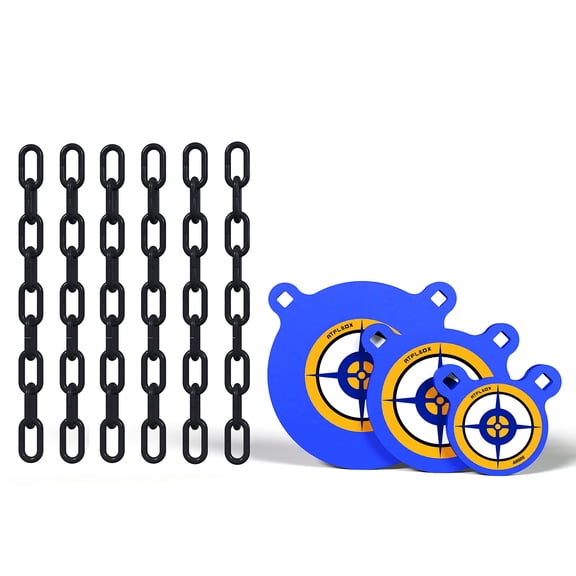 Atflbox AR500 4'' 6'' 8'' Gong Steel Target for Shooting, 1/2 inch Thick Metal Target with Mounting Kit