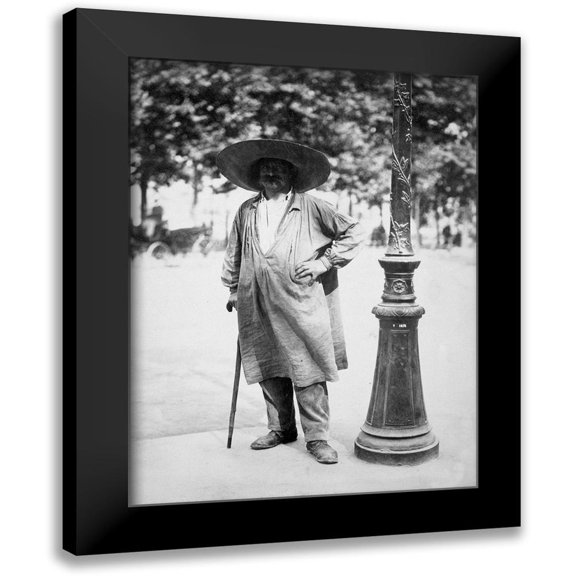 Atget, Eugene 12x14 Black Modern Framed Museum Art Print Titled - Paris, 1899-1900 - Fort de la Halle - Market Porter