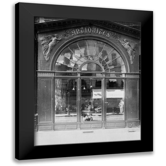 Atget, Eugene 12x14 Black Modern Framed Museum Art Print Titled - Paris, 1902 - Antique Store, rue du Faubourg-Saint-Honore