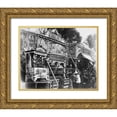 thumbnail image 1 of Atget, Eugene 14x12 Gold Ornate Wood Framed with Double Matting Museum Art Print Titled - Paris, 1898 - Animal Circus, Fete des Invalides, 1 of 4