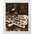 thumbnail image 1 of Atget, Eugene 15x18 White Modern Wood Framed Museum Art Print Titled - Rue Sainte-Opportune - Produce Display, rue Sainte-Opportune. Sepia, 1 of 4