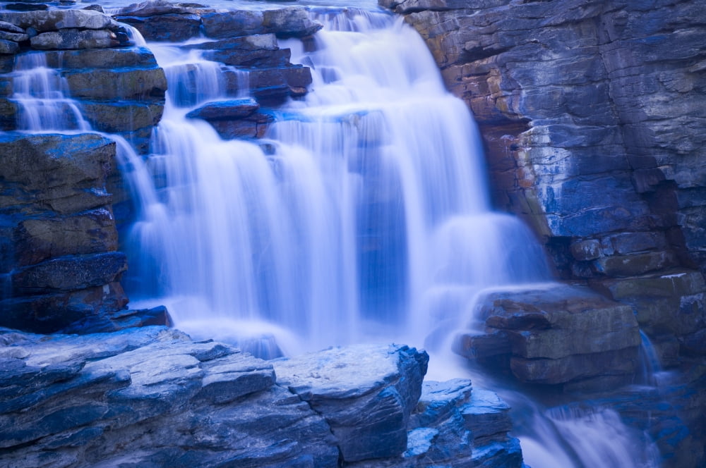 Athabasca Falls Canvas Art - Corey Hochachka Design Pics (17 x 11)