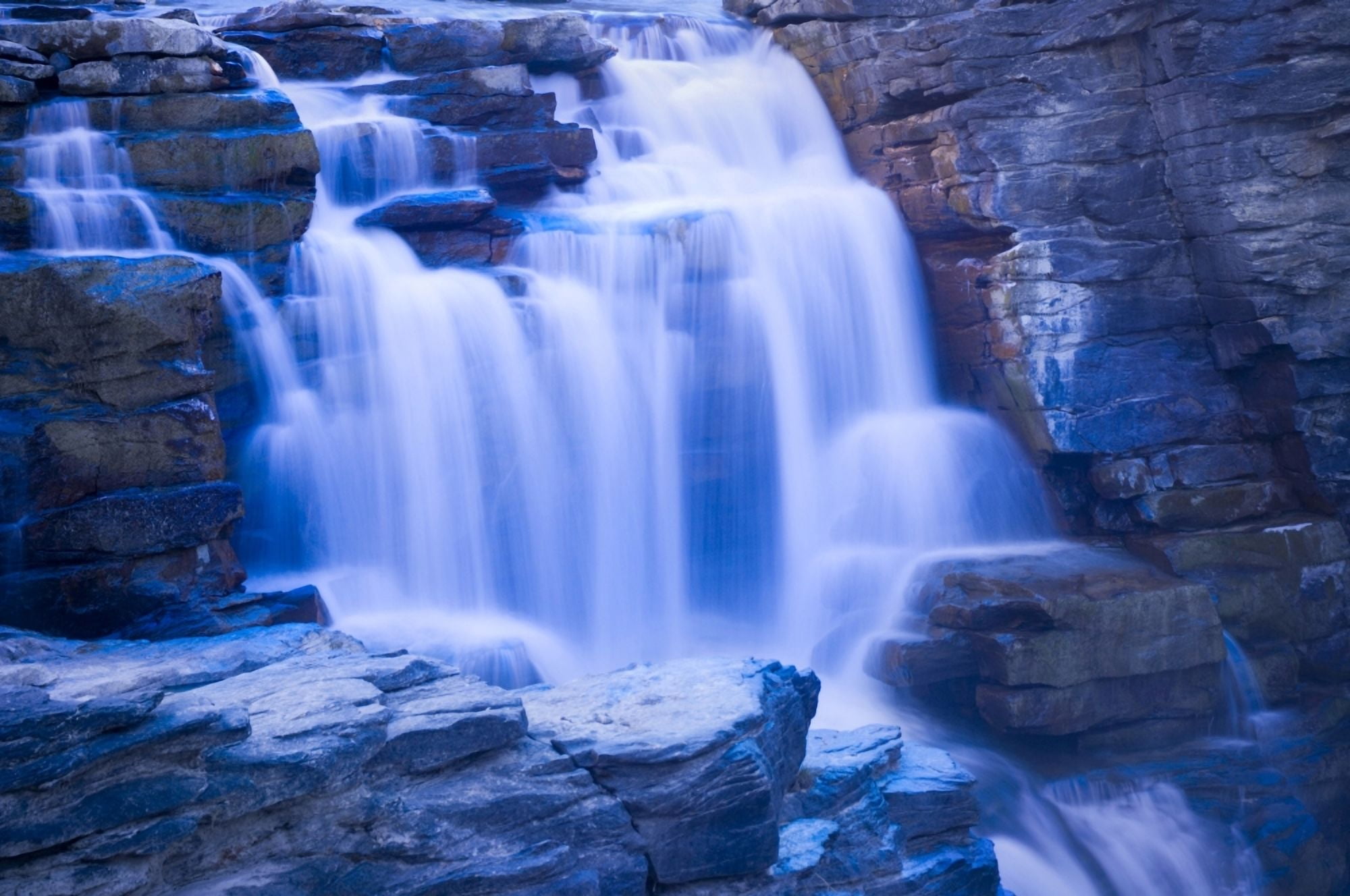 Athabasca Falls Canvas Art - Corey Hochachka Design Pics (34 x 22)