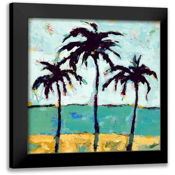 Athas, Vas 20x20 Black Modern Framed Museum Art Print Titled - Tres Palmas