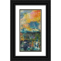 Athas, Vas 9x14 Black Ornate Wood Framed with Double Matting Museum Art Print Titled - Sunset Panel II