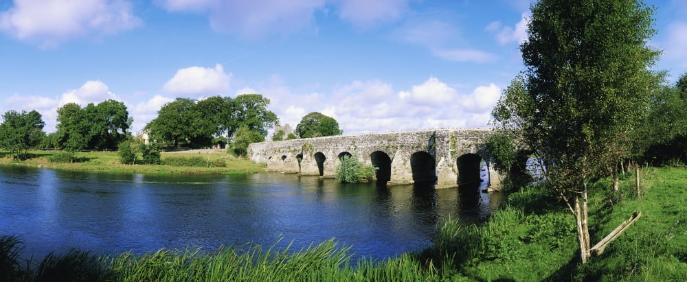 Athboy Co Meath Ireland Bridge Crossing A River Canvas Art - The Irish Image Collection Design Pics (30 x 12)