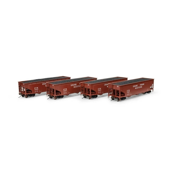 Athearn HO 40' Offset Coal Hopper w/Load GTW #2 4 ATH33088 HO Rolling Stock