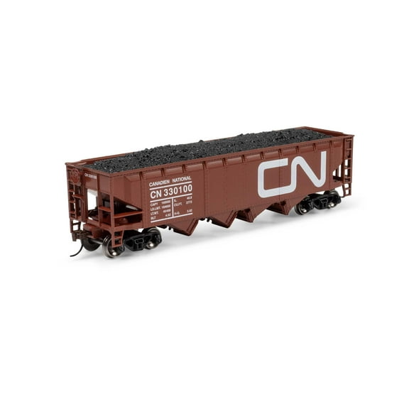Athearn HO ATH 40' 4-Bay Offset Hopper w/Load CN #330100 ATH-1575