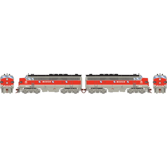 Athearn HO F3A/F3A Set w/DCC & Sound Monon #84-A/84-B ATHG19681 HO Locomotives