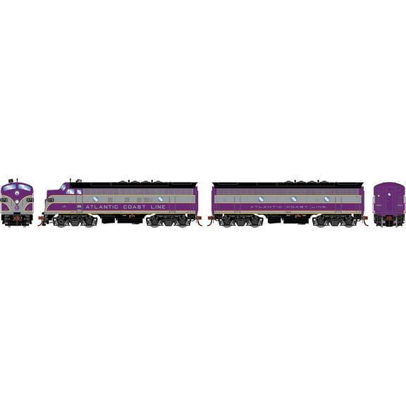 Athearn HO F7A/F3B Set w/DCC & Sound ACL #370/336-B ATHG19686 HO Locomotives