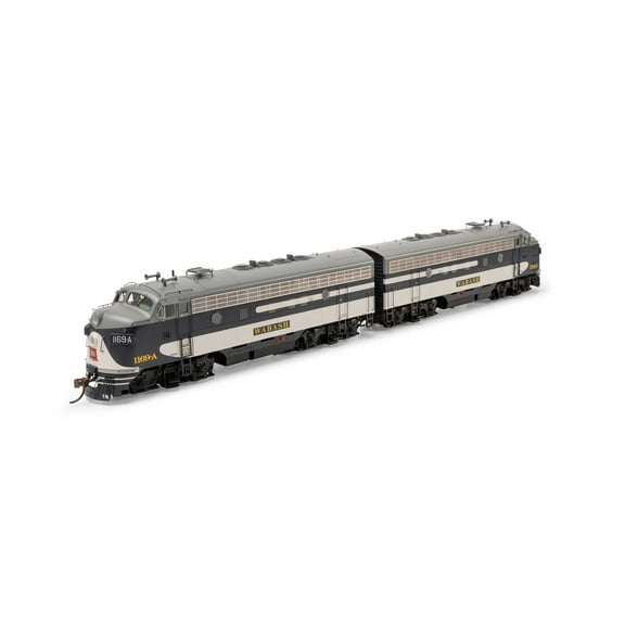 Athearn HO F7A/F7A Set w/DCC & Sound WAB #1169-A/1189 ATHG19691 HO Locomotives