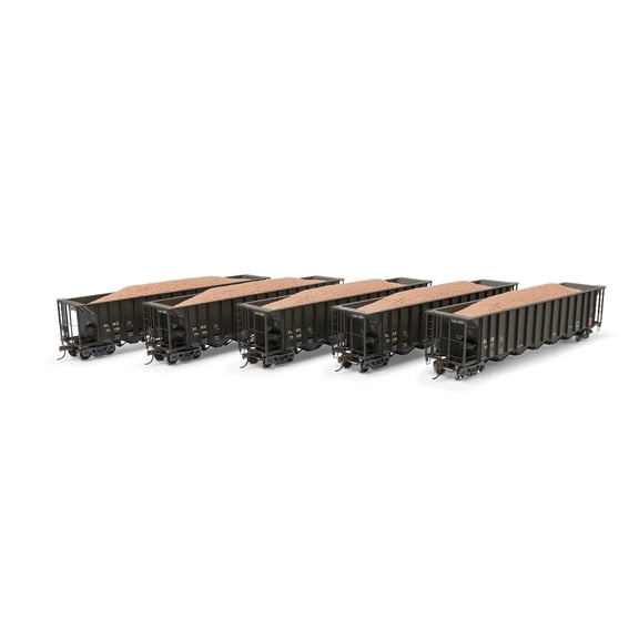 Athearn HO RTR 5-Bay Rapid Discharge Hopper HLMX #2 5 ATH98498 HO Rolling Stock