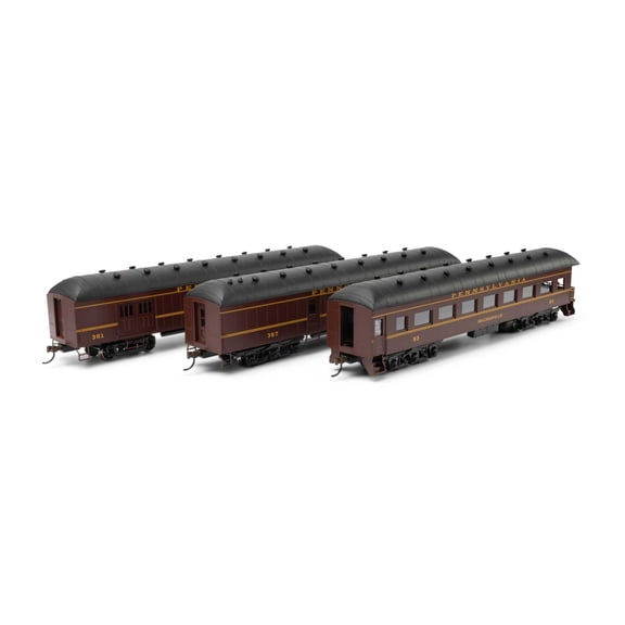 Athearn HO RTR Arch Roof Set PRR 3 ATH73038 HO Rolling Stock