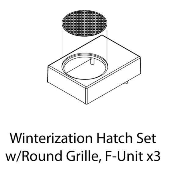 Athearn Genesis HO Winterization Hatch Set w/Round Grille F-Unit ATHG19290 HO Parts