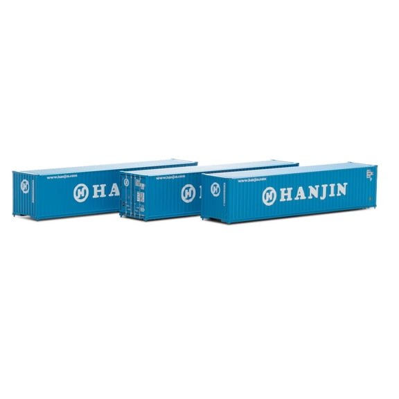 Athearn N 40' Corrugated Low-Cube Container Hanjin #1 3 ATH17400 N Vehicles