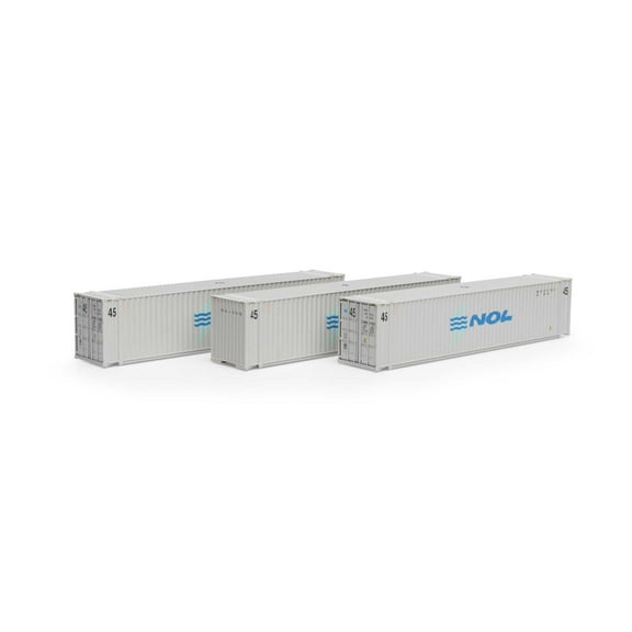 Athearn N 45' Container NOL #1 3 ATH17892 N Vehicles
