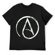 Atheism, Atheist Symbol, Secular, Humanist, Anti Religion T-Shirt Black