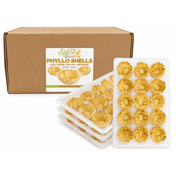 Athens Mini Phyllo Shells - 6/15ct Trays Fillo Dough Shells, Keep ...