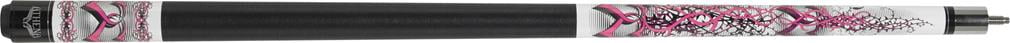 Athena Pink Hearts and Thorns 19oz Wood Pool Cue