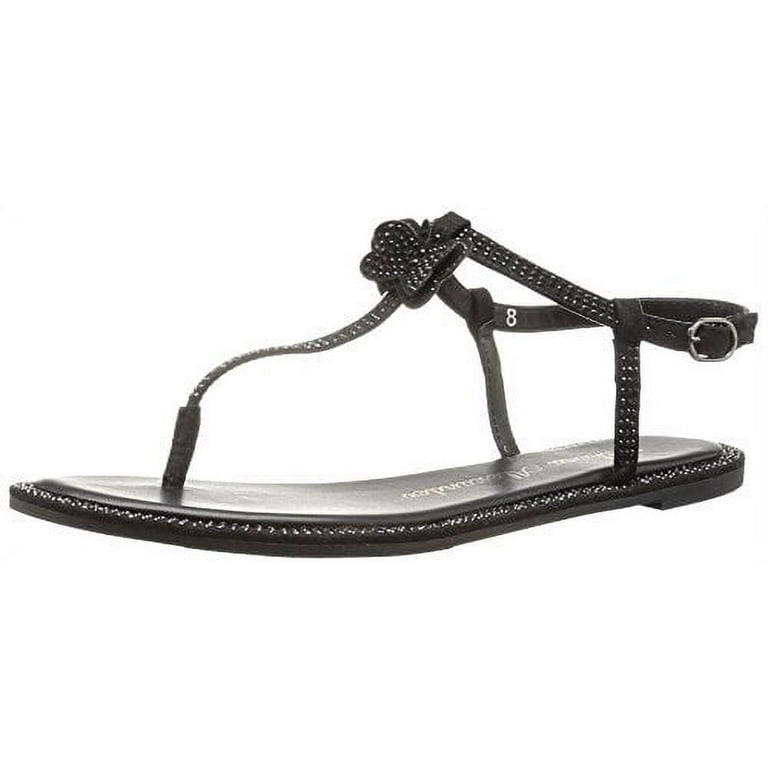 Athena Alexander Women s Graceful Flat Sandal Black 6 M US