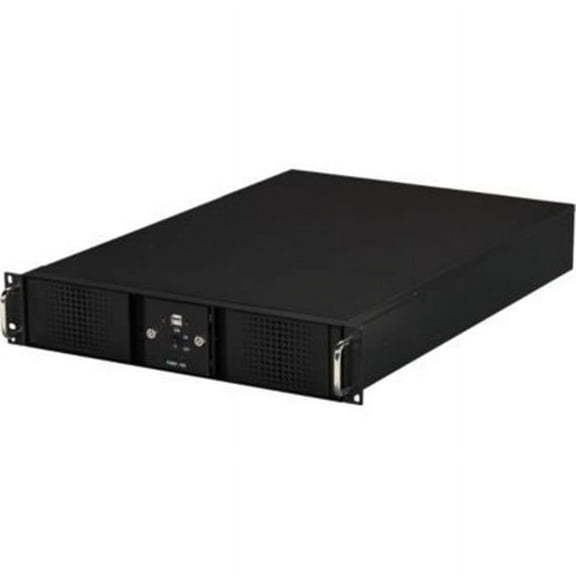 Athena Computer Power Corp. RM-DD2U24E708 2U Rackmount Black Steel Chassis