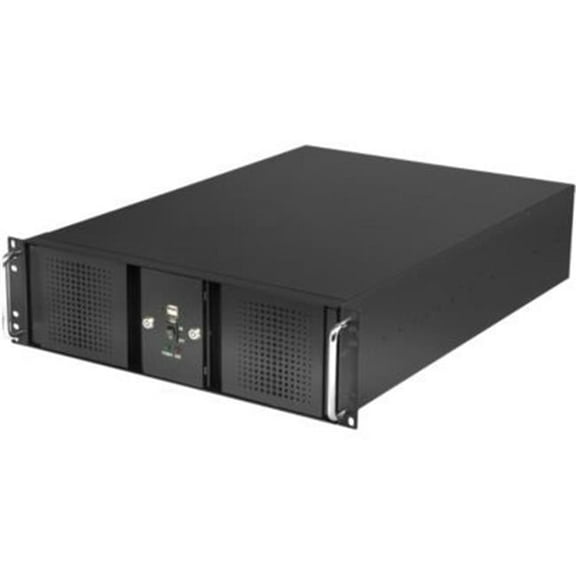 Athena Computer Power Corp. RM-DD3U36E608 3U Rackmount Black Steel Chassis