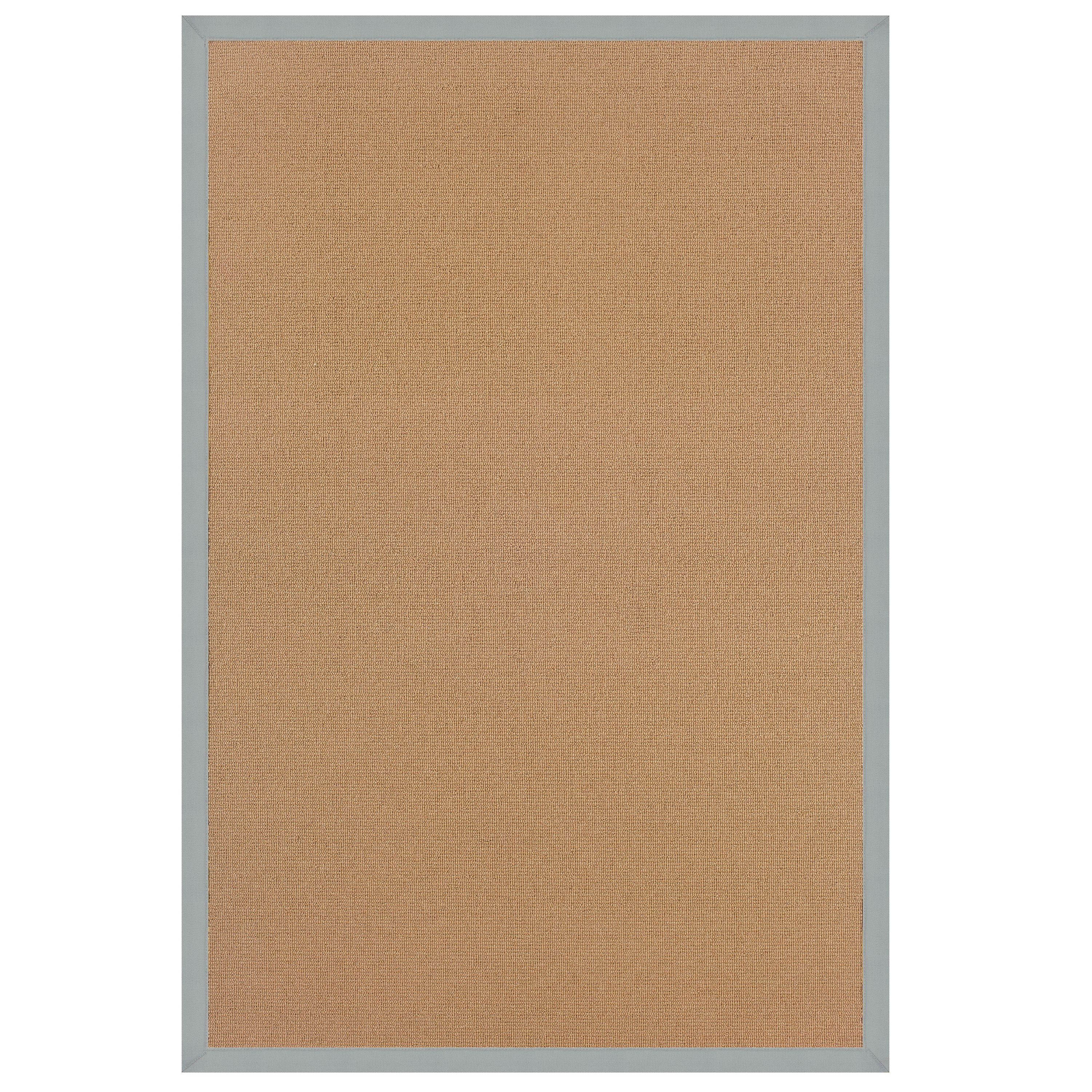 Athena Cork Brown Tufted Wool Rectangular Rug