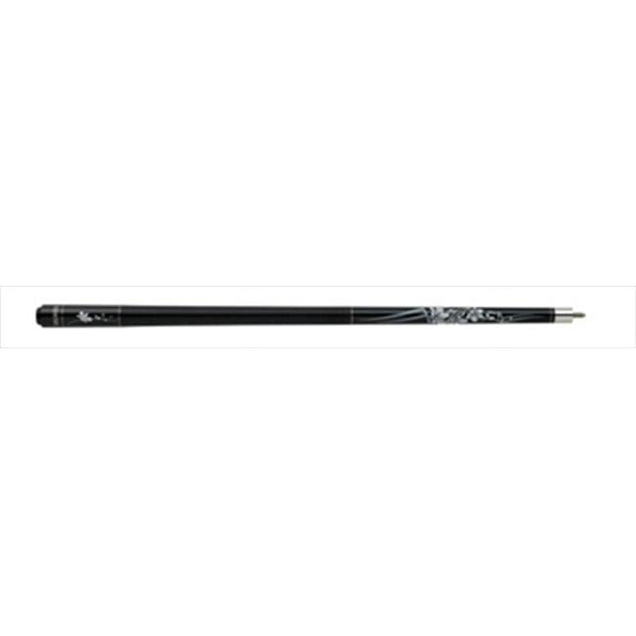 Athena Black and Silver 17oz Hard Rock Maple Pool Cue
