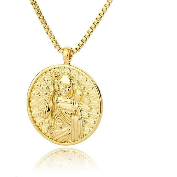 Medal Coin Medallion Hera Necklace,Myth Medal Necklace,Coin Medallion Necklace for Women