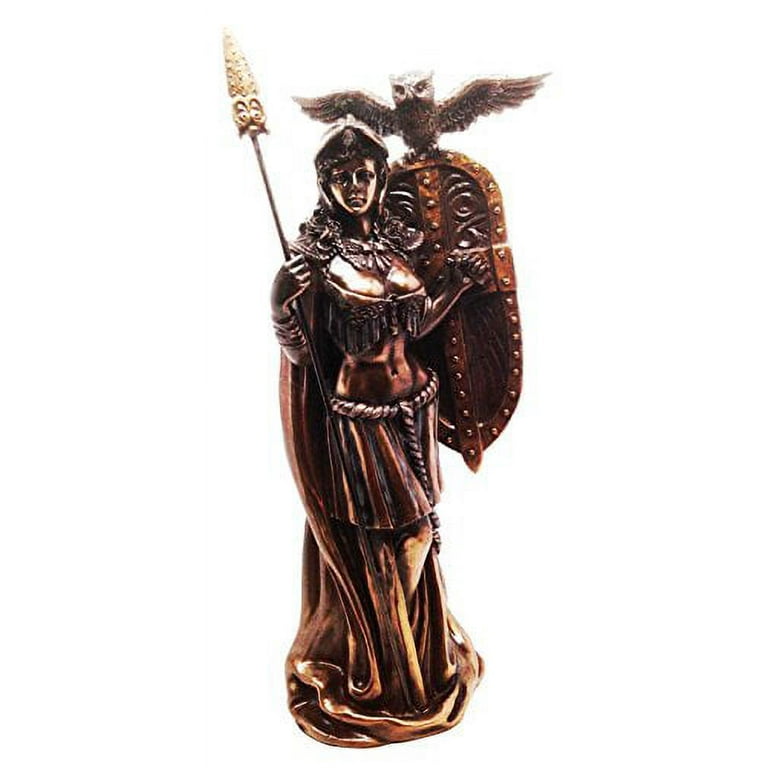 Athena Minerva Figurine Greek Roman Goddess Of Wisdom Strategy and