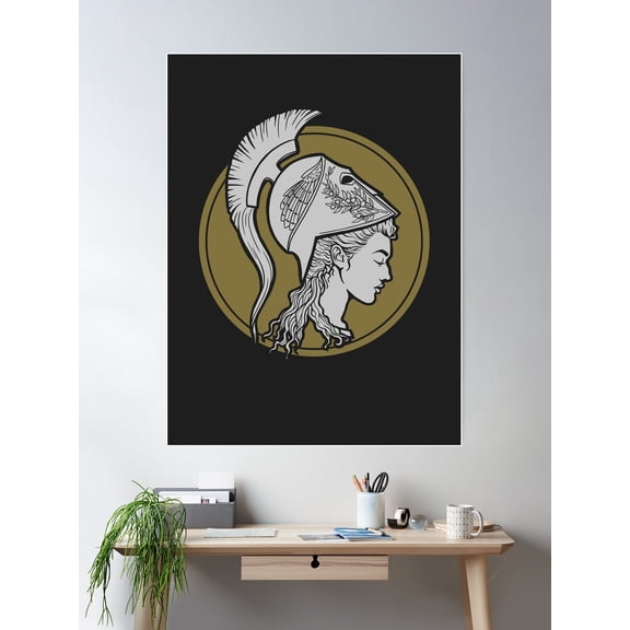 Athena Poster Wall Art, Modern Wall Decor For Living Room Bedroom, 24x36 UNFRAMED