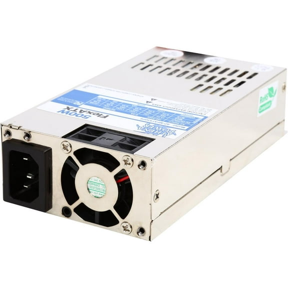 Athena Power AP-MFATX50P8 500W FlexATX Single Standard Length (150mm) EPS12V/ATX12V mini-ITX/1U IPC/GPU Server Power Supply - 80PLUS Silver Certified - ActivePFC - OEM