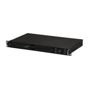 Athena Power RM-1U100D 5.25 in. Aluminum & Steel 1U Rackmount Server Case - 1 External Drive Bays, Black