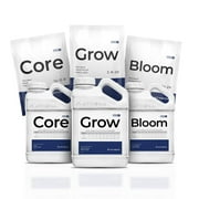 Athena Pro Complete Fertilizer Kit Dry Soluble Plant Nutrients | Pro Grow, Pro Bloom, Pro Core | 3-Part Veg & Bloom Formula 10 lb Core 14-0-0, Grow 2-8-20, Bloom 0-12-24