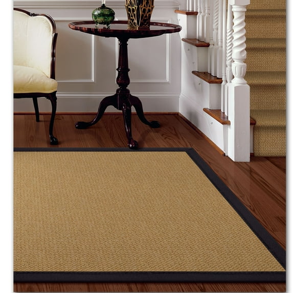 Athena Rug, Sisal, Black