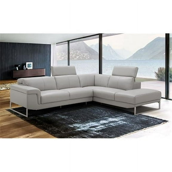 Athena Sectional in Right Facing - Light Grey