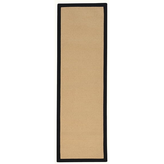 Linon Athena Sisal & Black 2.6x8 Runner