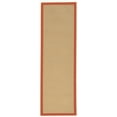 thumbnail image 1 of Linon Athena Sisal & Burnt Orange 2.6x8 Runner, 1 of 8
