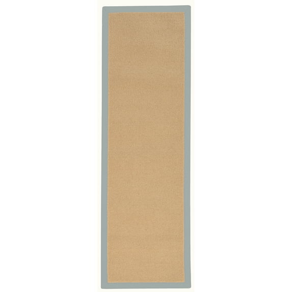Linon Athena Sisal & Ice Blue 2.6x8 Runner